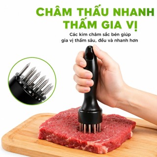 Dụng Cụ Châm Bì Đâm Thịt Đa Năng Tiện Lợ GD127 - Dụng Cụ Đâm Thịt Nhà Bếp Cầm Tay Nhỏ Gọn