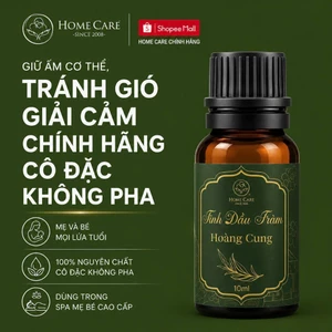 Tinh dầu tràm cho bé giữ ấm cơ thể, đẩy khí lạnh, làm dịu da 10ml Home Care Chính Hãng