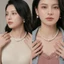 N502 choker, dây chuyền cưới 8-14mm, vòng cổ áo cưới , dây chuyền mang áo dài dây chuyền Ngọc