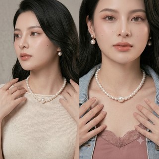 [ DAISYN ] N502 choker, dây chuyền cưới  8-14mm, vòng cổ áo cưới ,  dây chuyền mang áo dài dây chuyền Ngọc