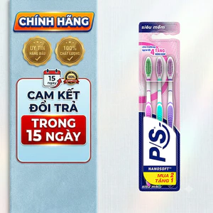 Bộ 3 Cây Bàn Chải Đánh Răng P/S Lông Tơ Mềm Mại