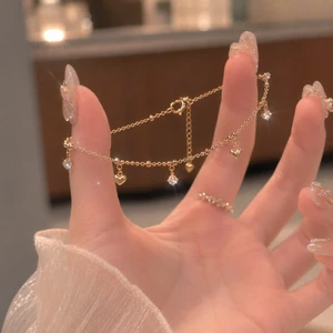 Vòng Tay Titan Charm Trái Tim Mạ Vàng 18K – Bonnie Jewelry