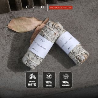 Bó lá SAGE/XÔ thơm tự nhiên, hương thơm thanh tẩy, thu hút năng lượng tích cực, Bó Xô - ONIÕ
