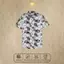 Áo Sơ Mi Lụa Họa Tiết Chữ Graffiti, Cuban Shirt Chất Lụa Tuyết Mềm Mịn, Mát, Thấm Hút Tốt, Chống Nhăn - Size 50-100kg