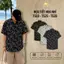 Áo Sơ Mi Lụa Họa Tiết Hoa Nhí, Cuban Shirt Chất Lụa Tuyết Mềm Mịn, Thoáng Mát, Thấm Hút Tốt, Chống Nhăn - Size 50-100kg