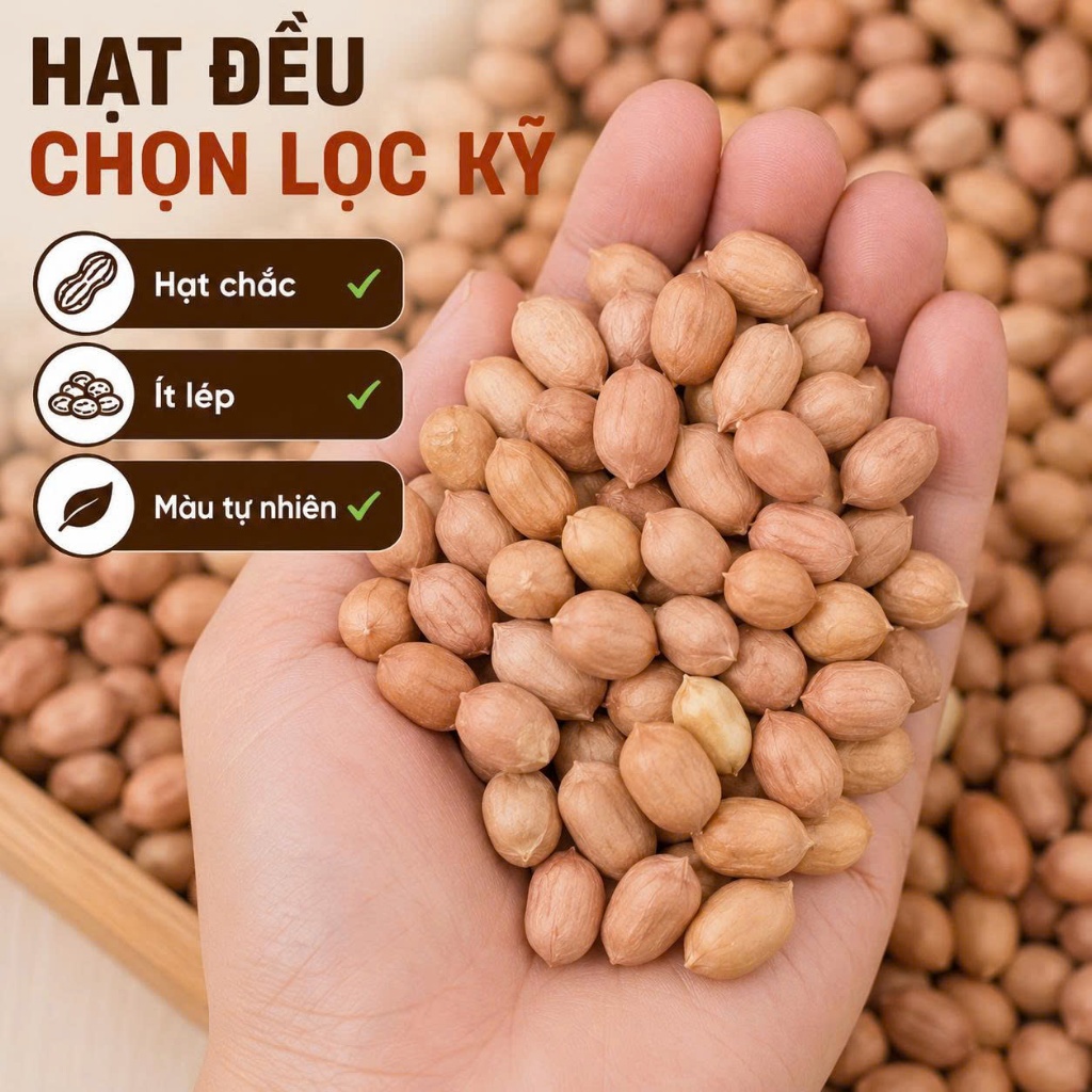 Đậu Phộng Nhập Hạt Đều Giá Mềm Rang Ăn Làm Bánh Nấu Ăn Nguyên Liệu Thực Phẩm