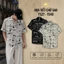 Áo Sơ Mi Lụa Họa Tiết Chữ Sao, Cuban Shirt Chất Lụa Tuyết Mềm Mịn, Thoáng Mát, Thấm Hút Tốt, Chống Nhăn - Size 50-100kg