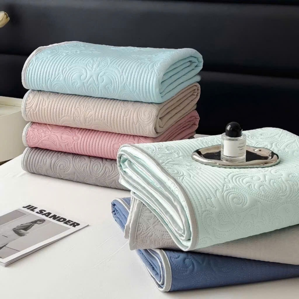 Chăn mùa hè mát lạnh ice cool cao cấp, mền cotton lạnh điều hòa mềm mịn thoáng khí dùng cho gia đình
