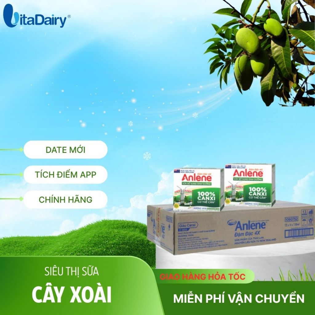 Sữa Công Thức Anlene đậm đặc 4X 110ml