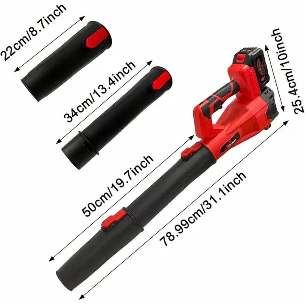 Máy Thổi Phản Lực Siêu Mạnh Công Suất Lớn 3800W, Máy Thổi Không Dây Có 6 Tốc Độ, Thổi Bụi Cực Nhanh, Hoạt Động Mạnh Mẽ