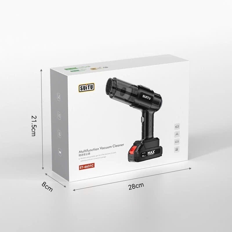 Máy hút thổi bụi cầm tay 2 trong 1 cao cấp có pin tháo rời dễ dàng thay thế