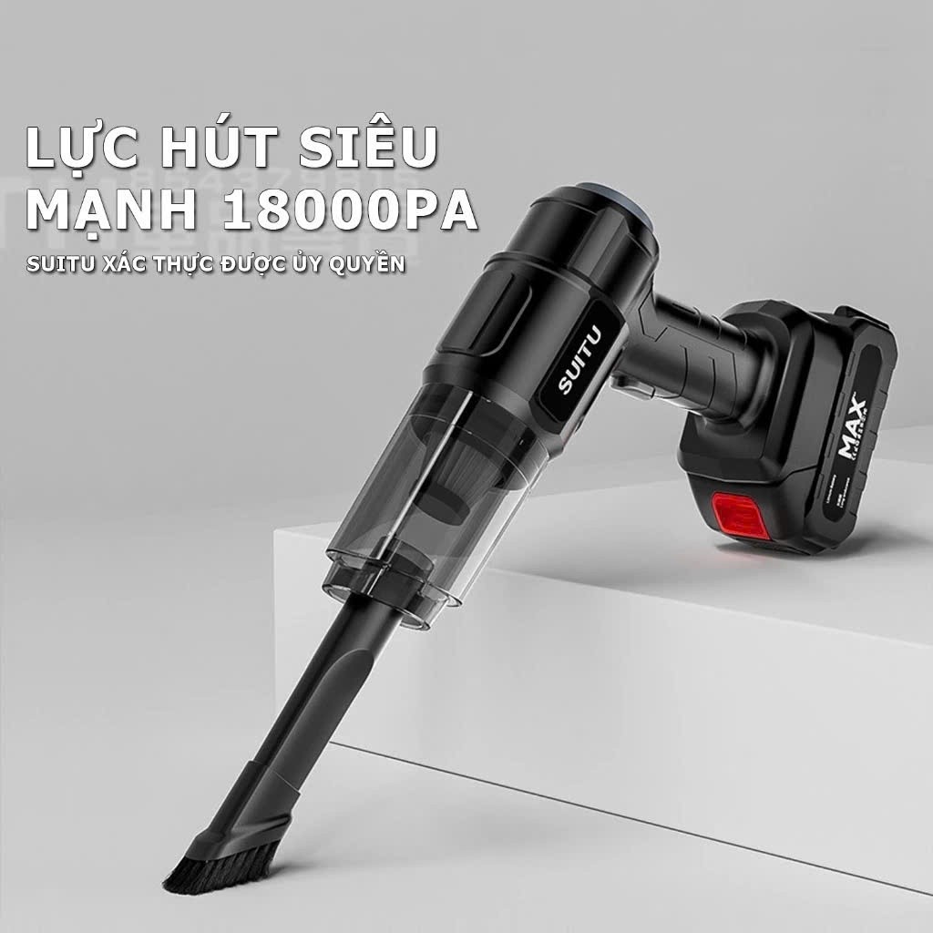 Máy hút thổi bụi cầm tay 2 trong 1 cao cấp có pin tháo rời dễ dàng thay thế