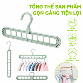 Móc Treo Đồ 9 Lỗ Treo Ngang Dọc GD148 - Móc Treo Quần Áo Chịu Lực 9 Lỗ Thông Minh Đa Năng