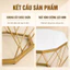 Bàn Trà Kim Cương Mặt Kính Cường Lực 8mm Khung Sắt Sơn Tĩnh Điện 55x45cm