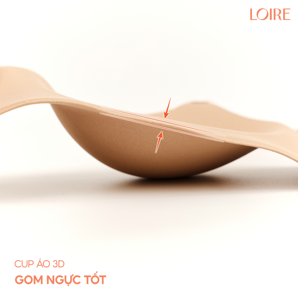 Áo Ngực Nữ Loire Không Gọng Đệm Mỏng Không Lộ Viên Loirechic BRDE144