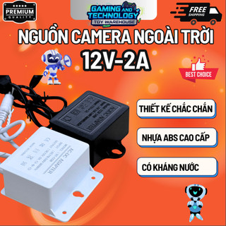 Nguồn Camera Ngoài Trời 12v-2a Đầu Cắm To, Chống Nhiễu Tốt, Có Kháng Nước, Dễ Xài, Tiện Dụng
