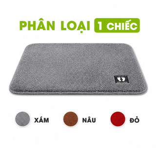 Thảm Lau Chân Nỉ Thấm Hút Nước Nhanh Chống Trơn GD151 - Thảm Nỉ Lau Chân Lót Cao Su Chống Trơn Trượt