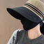 Mũ Lưỡi Trai Đan Lưới Thoáng Khí (Fashion3 Sọc Ngang Có Nút Đeo Khẩu Trang) Nón Đi Biển