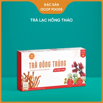 OCOP Foods - Trà Lạc Hồng Thảo Dr. Trung - Hoa Hibiscus và thảo dược. Trà lạnh thanh mát, chua ngọt tự nhiên.