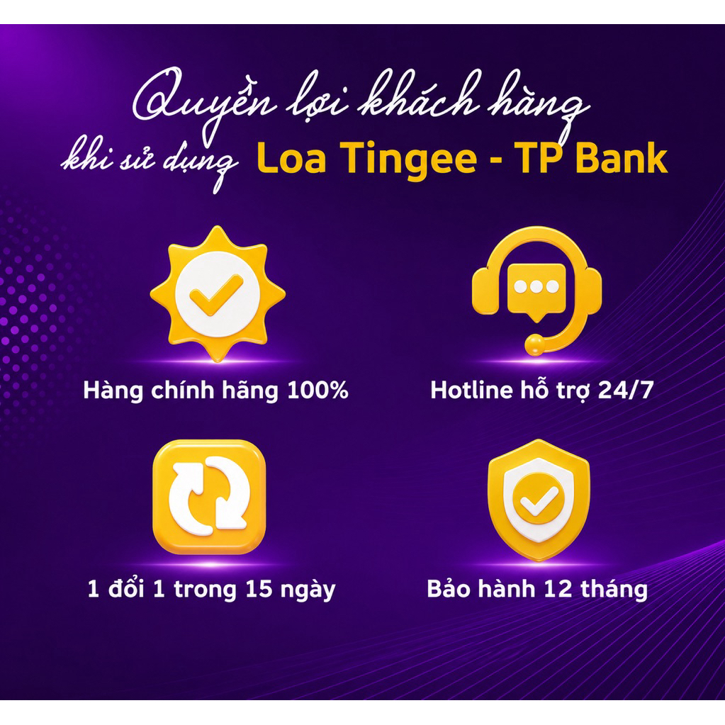 Loa TP Bank - Loa đọc thông báo chuyển khoản về thẳng trực tiếp không qua trung gian