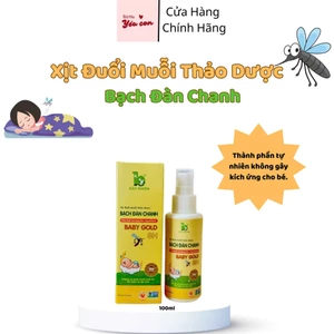 Xịt Đuổi Muỗi Bạch Đàn Chanh 100ml Chống và xua đuổi muỗi suốt 8h Mùi Hương Thảo Dược Dịu Nhẹ Cho Bé