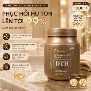 Kem Ủ Tóc Hyamin Collagen DTH Phục Hồi Tóc Hư Tổn, Giảm Khô Xơ, Dưỡng Mềm Mượt Chắc Khỏe 1000ml