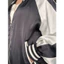 Áo khoác bomber satin đen trắng form rộng unisex y2k vintage 2hand Hàn Quốc