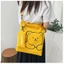 Túi vải Canvas đeo vai cỡ lớn hình Gấu dễ thương dành cho sinh viên (kèm túi đựng bút)