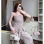 Set Áo quây bo chun dập ly dáng peplum kèm quần suông ống rộng chất đũi gân mềm mịn mặc đi chơi đi dạo sang chảnh