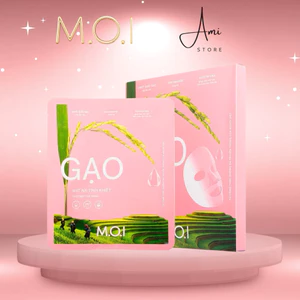 Mặt Nạ Gạo Hydrogel Mặt nạ tinh khiết Premium phiên bản cao cấp MOI COSMETICS Hồ Ngọc Hà