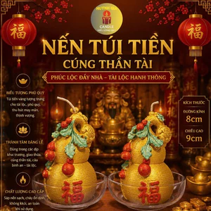 Nến Hồ Lô Tài Lộc | Cúng Thần Tài - Khai Trương - Giao Thừa | Huỳnh Gia Candle
