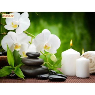Tranh dán tường spa thẩm mỹ làm đẹp, decor spa, tranh 3D trang trí spa được in trên chất liệu vải lụa (tặng kèm keo dán)