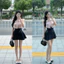 Bộ Áo Kiểu Pháp Thanh Lịch Thắt Nơ Kèm Chân Váy Cạp Cao Tôn Dáng, Thời Trang Văn Phòng