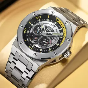 Đồng Hồ Nam Chính Hãng I&W Carnival 619G-T2 Full Box Chống Nước Kính Sapphire (Máy Cơ Tự Động)