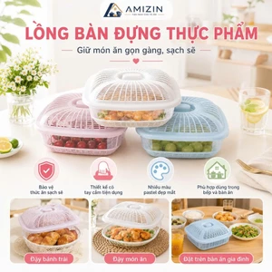 Rổ có nắp đựng đồ Việt Nhật (MS:199), Rổ đựng rau củ quả, bát đĩa tiện lợi -Buôn rẻ 01623