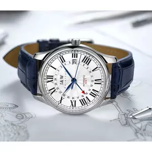 Đồng Hồ Nam Chính Hãng I&W Carnival 691G-D1 Full Box Chống Nước Kính Sapphire (Máy Cơ Tự Động)