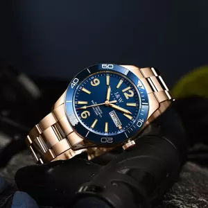 Đồng Hồ Nam Chính Hãng I&W Carnival 586G-T1 Full Box Chống Nước Kính Sapphire (Máy Cơ Tự Động)