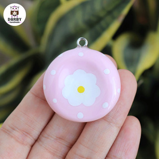 (Worry Stone LOẠI CAO CẤP) - Móc khóa đồ chơi giảm căng thẳng, lo lắng - Cúc Họa Mi hồng