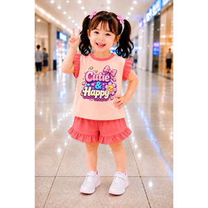 Bộ đùi bé gái chất cotton 100% 4 chiều cho bé 10-26kg ( tặng 10kt)
