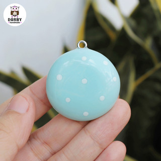 (Worry Stone LOẠI CAO CẤP) - Móc khóa đồ chơi giảm căng thẳng, lo lắng - Cúc Họa Mi xanh trời