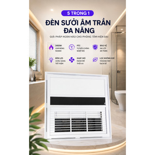 Quạt Sưởi Nhà Tắm Đa Năng Thông Minh AGREEN AG-SMH636 - Điều Khiển Từ Xa, Công Nghệ PTC