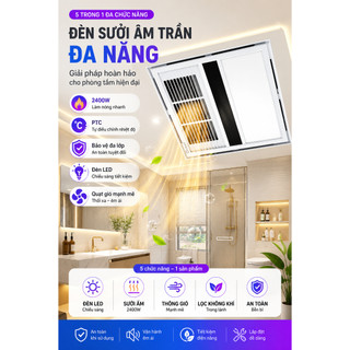 Quạt Sưởi Nhà Tắm Đa Năng Thông Minh AGREEN AG-SMH636 - Điều Khiển Từ Xa, Công Nghệ PTC