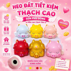 Heo đất tiết kiệm mẫu Lợn Cánh Tiên - Lợn Thiên Thần siêu cute dễ thương