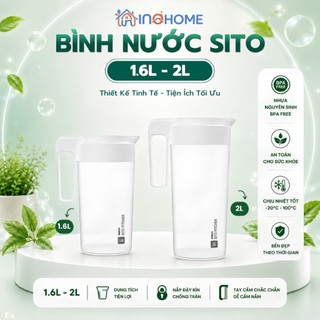 Bình Nước Sito Duy Tân 1.6L 2L Có Quai Cầm, Nhựa PP An Toàn, Bình Đựng Nước Gia Đình Tiện Lợi Chính Hãng Cao Cấp Bền Đẹp