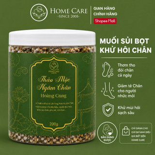 MUỐI SỦI BỌT Ngâm Chân Hỗ Trợ Giảm Nhức Mỏi, Thư Giãn, Hỗ Trợ Ngủ Ngon Chính Hãng Home Care 200g