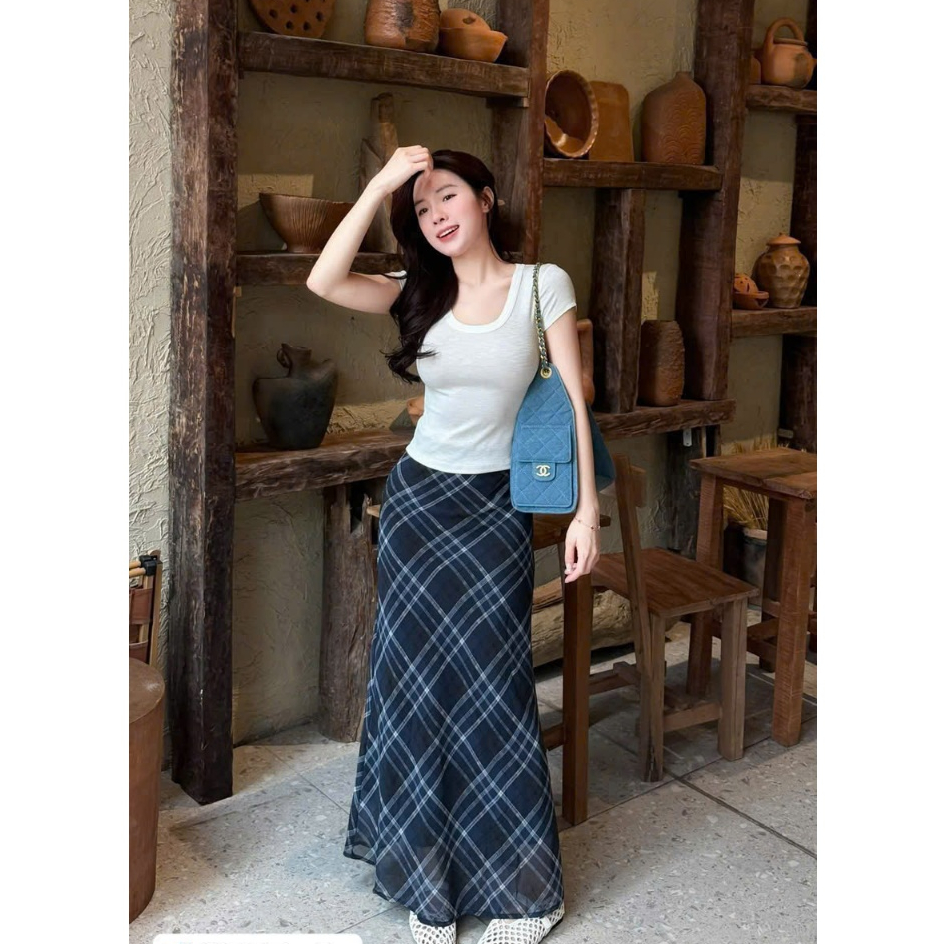 Chân váy voan dài 2 lớp HiNa QCCC QCL1 CV0004 #9039
