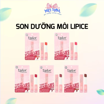 Son Dưỡng Môi Lipice Sheer Color Có Không Màu Hồng Nhạt Đậm Đỏ Cam Đất Mọng Không Khô Môi Em Bé Meihoa