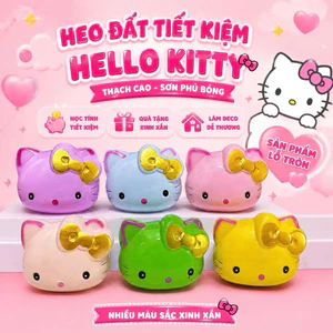 Heo đất tiết kiệm mẫu Hello Kitty siêu đáng yêu, cute dễ thương