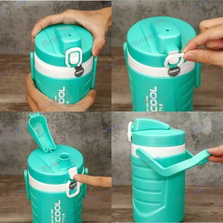 Bình Giữ Nhiệt Maxcool Duy Tân Nhựa PP 1L 1.5L. Bình đá mini giữ lạnh đến 8 giờ, thiết kế có quai xách nắp cài dạng khóa