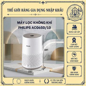 🌬️ MÁY LỌC KHÔNG KHÍ PHILIPS AC0650/10 – NHỎ GỌN, LỌC SIÊU TỐT 🌬️